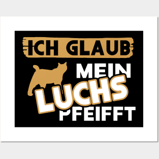 Lustiger Luchs Spruch Wilde Familie Tier Posters and Art